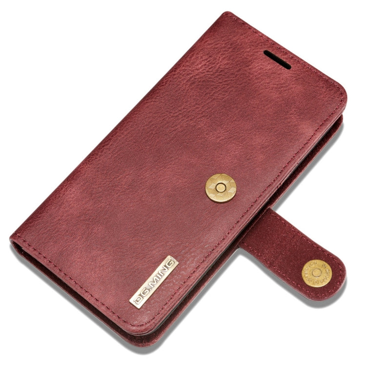DG.MING for iPhone 8 Plus & iPhone 7 Plus Crazy Horse Texture Horizontal Flip Detachable Magnetic Protective Case with Holder & Card Slots & Wallet