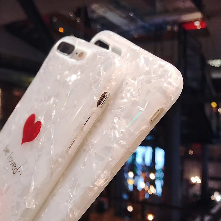 Shell Heart Pattern Case for iPhone 8 Plus & 7 Plus
