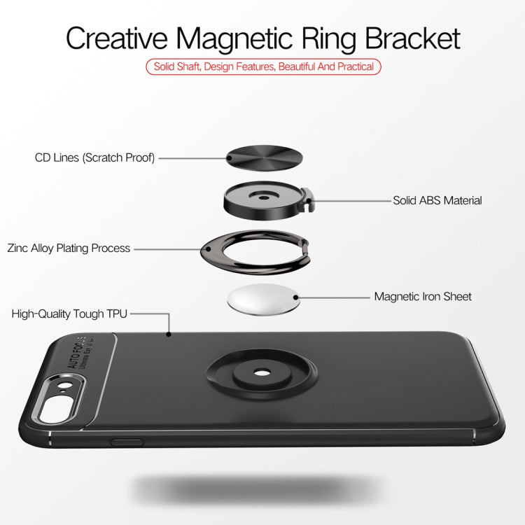 Metal Ring Holder 360 Degree Rotating TPU Case for iPhone 8 Plus & 7 Plus