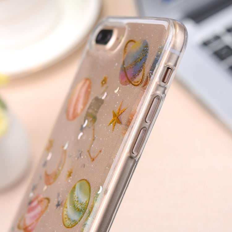 For iPhone 8 Plus & 7 Plus Star Pattern TPU Protective Back Cover Case