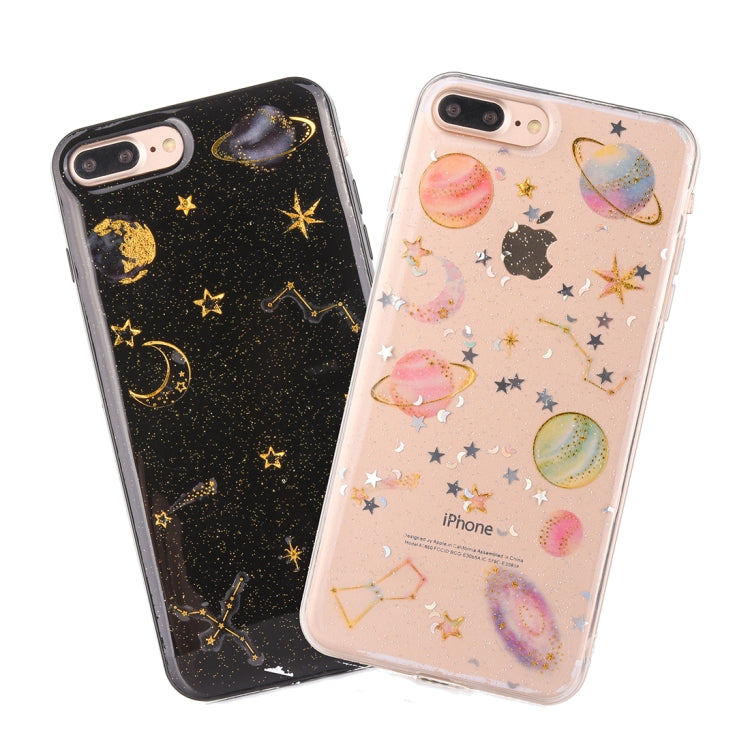 For iPhone 8 Plus & 7 Plus Star Pattern TPU Protective Back Cover Case