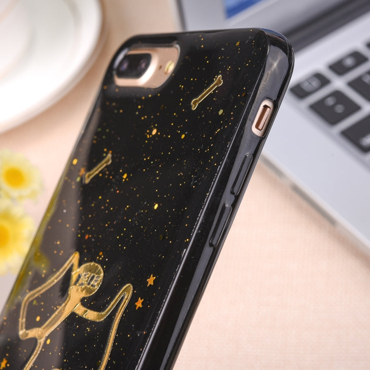 For iPhone 8 Plus & 7 Plus Dog Pattern Protective Back Cover Soft Case