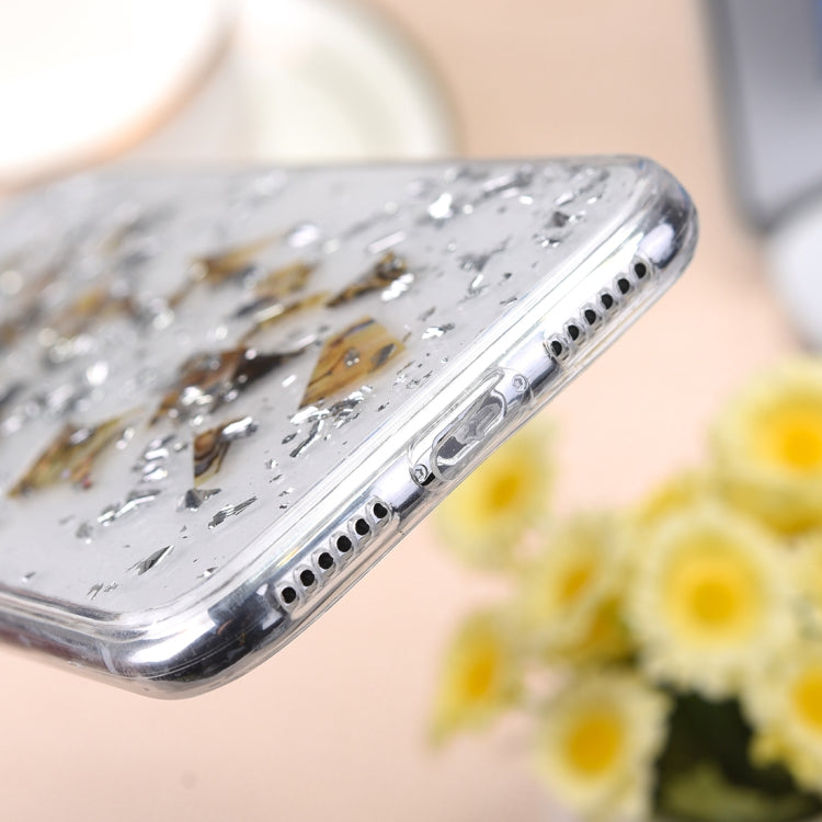 For iPhone 8 Plus & 7 Plus Glitter Shell Pattern Protective Back Cover Soft Case
