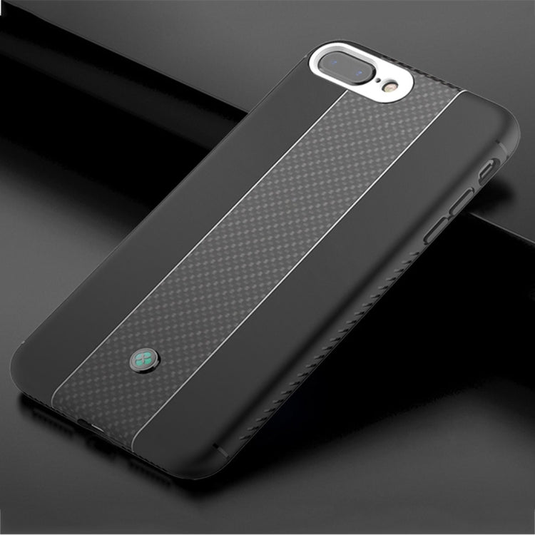 TOTUDESIGN Colourful Series TPU+PC+Carbon Fibre Protective Case for iPhone 8 Plus & 7 Plus