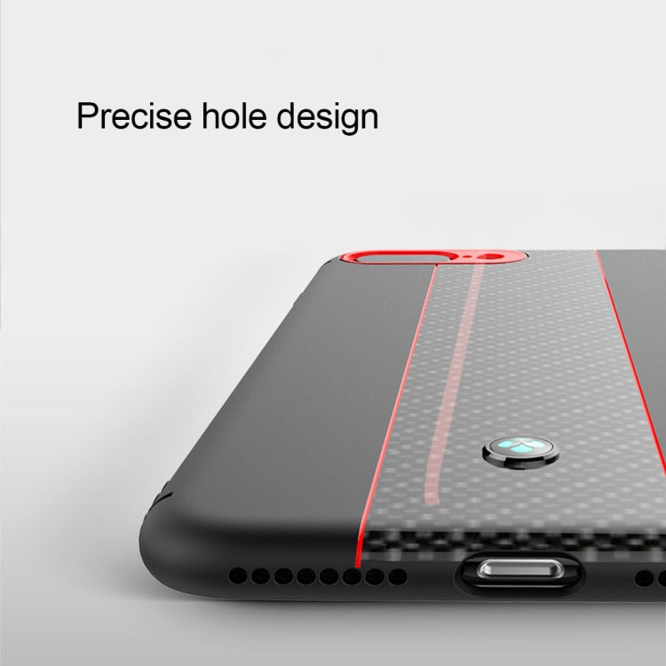 TOTUDESIGN Colourful Series TPU+PC+Carbon Fibre Protective Case for iPhone 8 Plus & 7 Plus