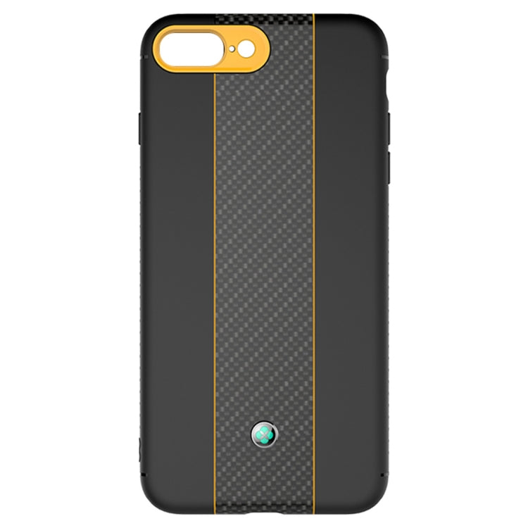 TOTUDESIGN Colourful Series TPU+PC+Carbon Fibre Protective Case for iPhone 8 Plus & 7 Plus
