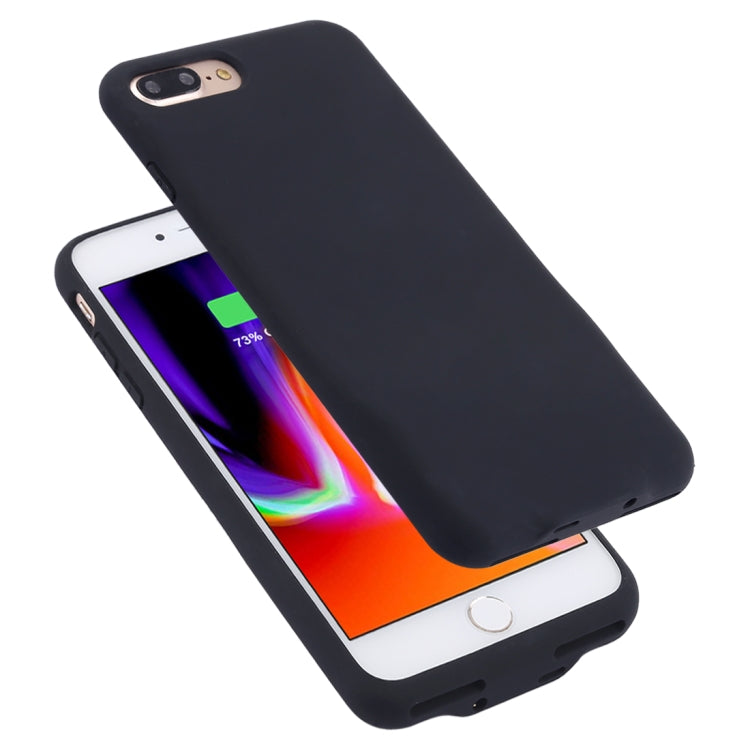 3.5mm Headphone Jack + 8 Pin Interface 3 in 1 Audio Frosted PC Case for iPhone 8 Plus & 7 Plus (Black)