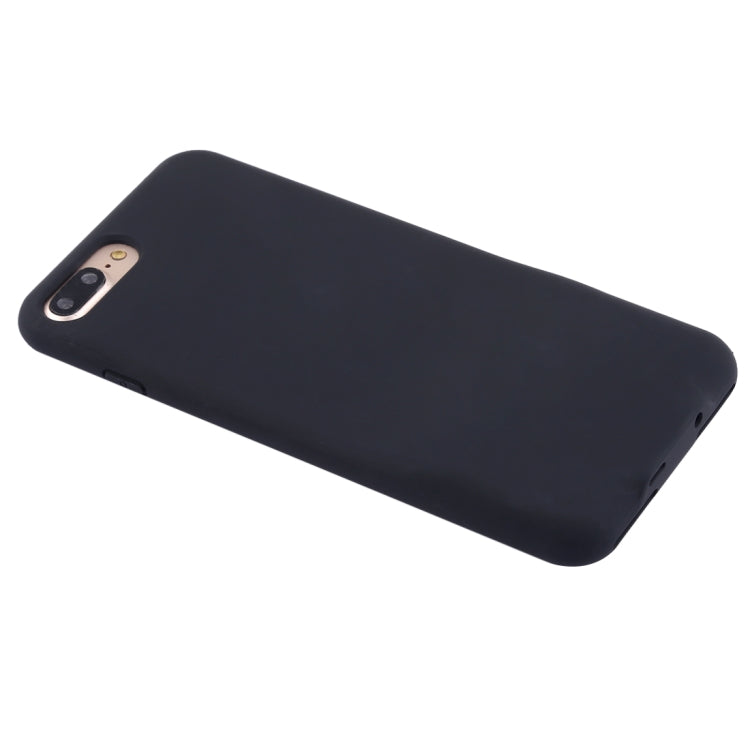 3.5mm Headphone Jack + 8 Pin Interface 3 in 1 Audio Frosted PC Case for iPhone 8 Plus & 7 Plus (Black)