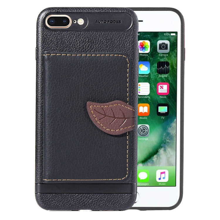Leaf Style Magnetic Leather Case for iPhone 8 Plus & 7 Plus, with Holder & Card Slots & Wallet & Photo Frame