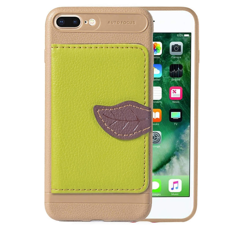 Leaf Style Magnetic Leather Case for iPhone 8 Plus & 7 Plus, with Holder & Card Slots & Wallet & Photo Frame