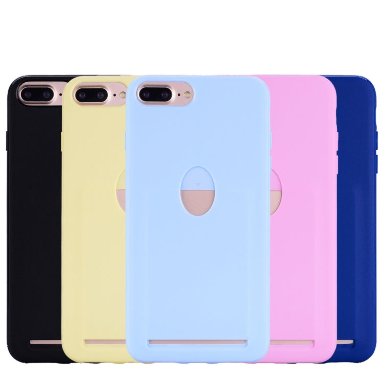 Candy Color TPU Case for iPhone 8 Plus & 7 Plus ,with Card Slot