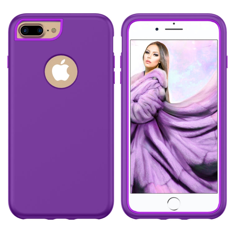 3 in 1 Solid Color Combination Case for iPhone 8 Plus & 7 Plus & 6 Plus