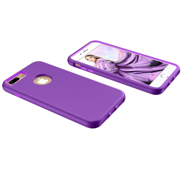 3 in 1 Solid Color Combination Case for iPhone 8 Plus & 7 Plus & 6 Plus