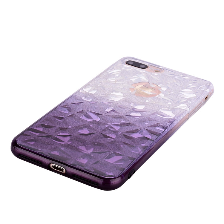 Heart Pattern Diamond Texture TPU Protector Back Cover Case for iPhone 8 Plus / 7 Plus