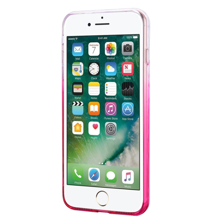 Heart Pattern Diamond Texture TPU Protector Back Cover Case for iPhone 8 Plus / 7 Plus