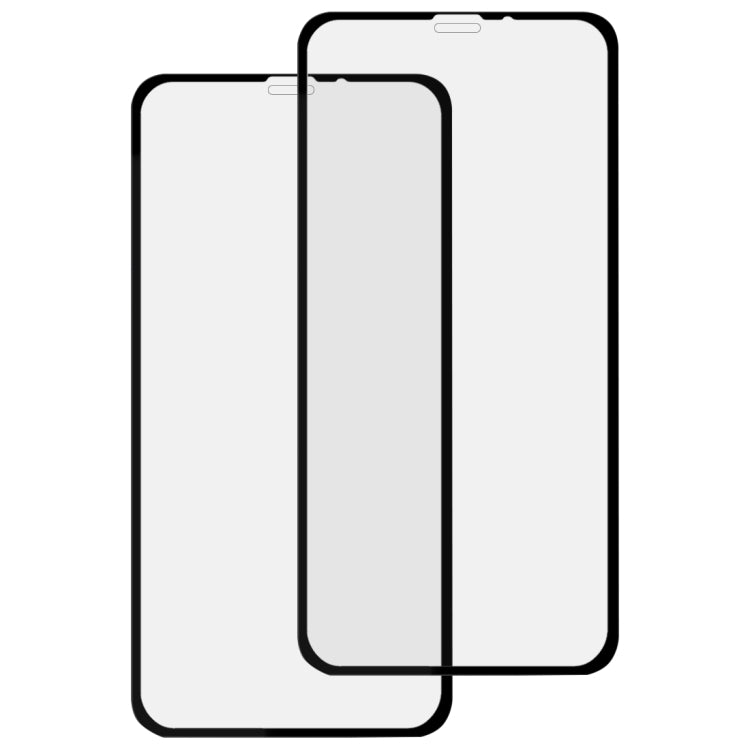 For iPhone 11 / XR 2pcs 9H 10D Full Screen Tempered Glass Screen Protector