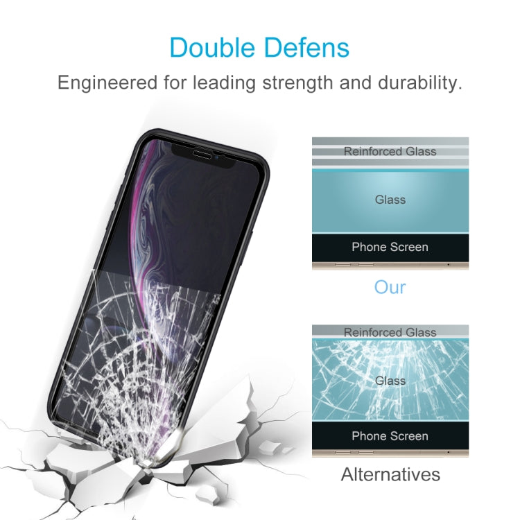 For iPhone 11 / XR 10pcs 9H 10D Full Screen Tempered Glass Screen Protector