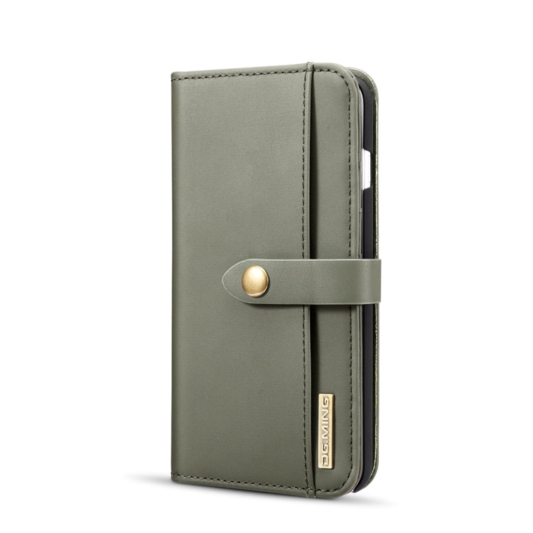 DG.MING Lambskin Detachable Horizontal Flip Magnetic Case for iPhone 8 Plus & 7 Plus, with Holder & Card Slots & Wallet