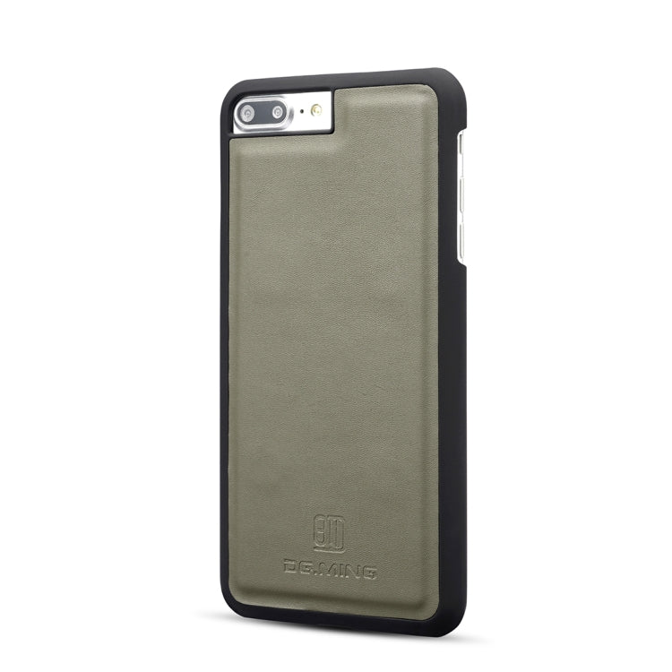DG.MING Lambskin Detachable Horizontal Flip Magnetic Case for iPhone 8 Plus & 7 Plus, with Holder & Card Slots & Wallet
