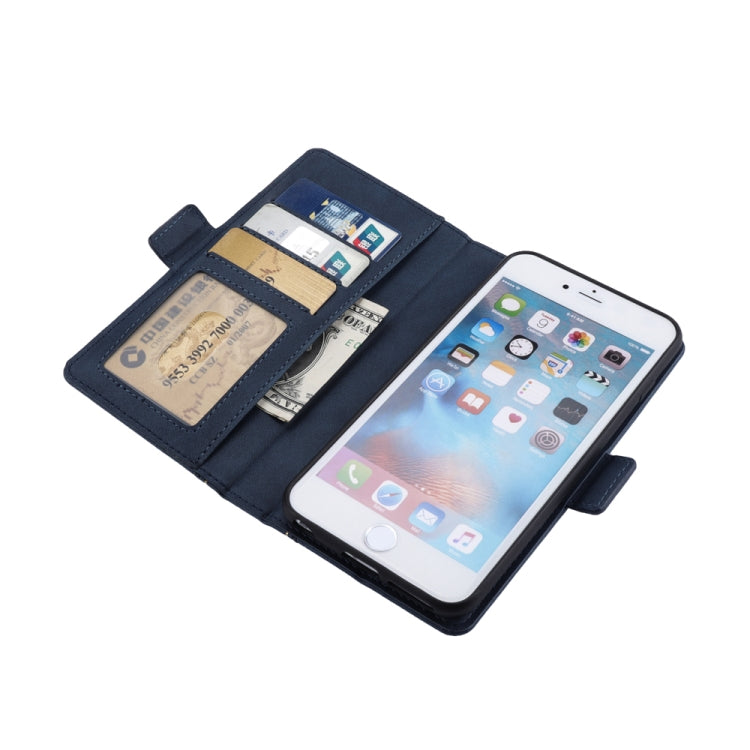 Bible Style Business Horizontal Flip Leather Case for iPhone 8 Plus & 7 Plus, with Card Slots & Photo Frame & Holder & Wallet