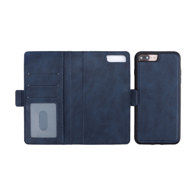 Bible Style Business Horizontal Flip Leather Case for iPhone 8 Plus & 7 Plus, with Card Slots & Photo Frame & Holder & Wallet