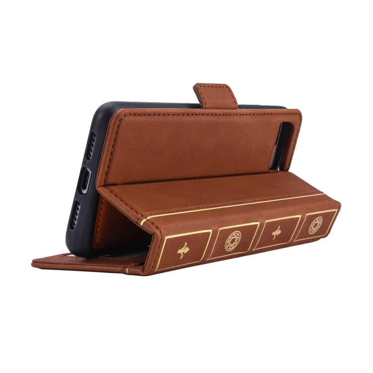 Bible Style Business Horizontal Flip Leather Case for iPhone 8 Plus & 7 Plus, with Card Slots & Photo Frame & Holder & Wallet