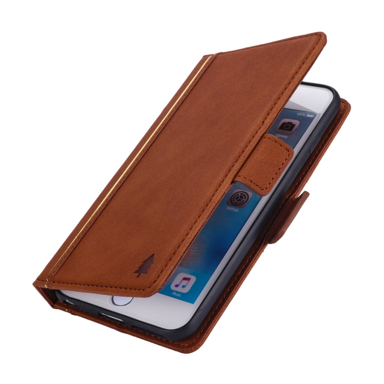 Bible Style Business Horizontal Flip Leather Case for iPhone 8 Plus & 7 Plus, with Card Slots & Photo Frame & Holder & Wallet