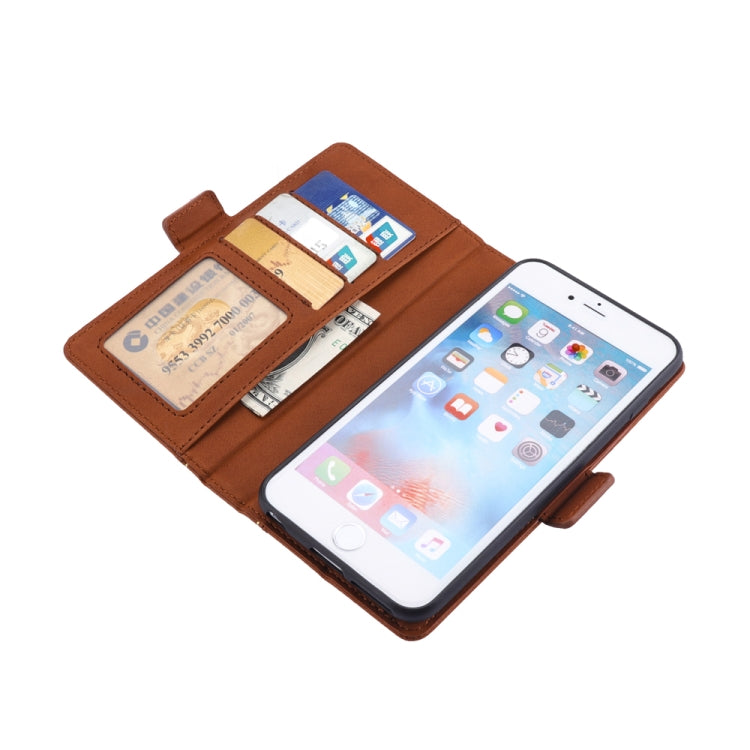 Bible Style Business Horizontal Flip Leather Case for iPhone 8 Plus & 7 Plus, with Card Slots & Photo Frame & Holder & Wallet
