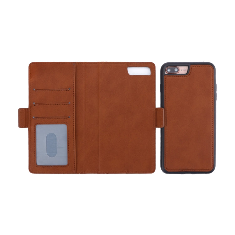 Bible Style Business Horizontal Flip Leather Case for iPhone 8 Plus & 7 Plus, with Card Slots & Photo Frame & Holder & Wallet