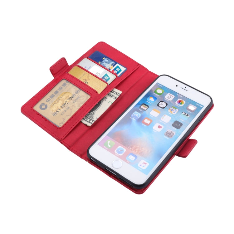 Bible Style Business Horizontal Flip Leather Case for iPhone 8 Plus & 7 Plus, with Card Slots & Photo Frame & Holder & Wallet
