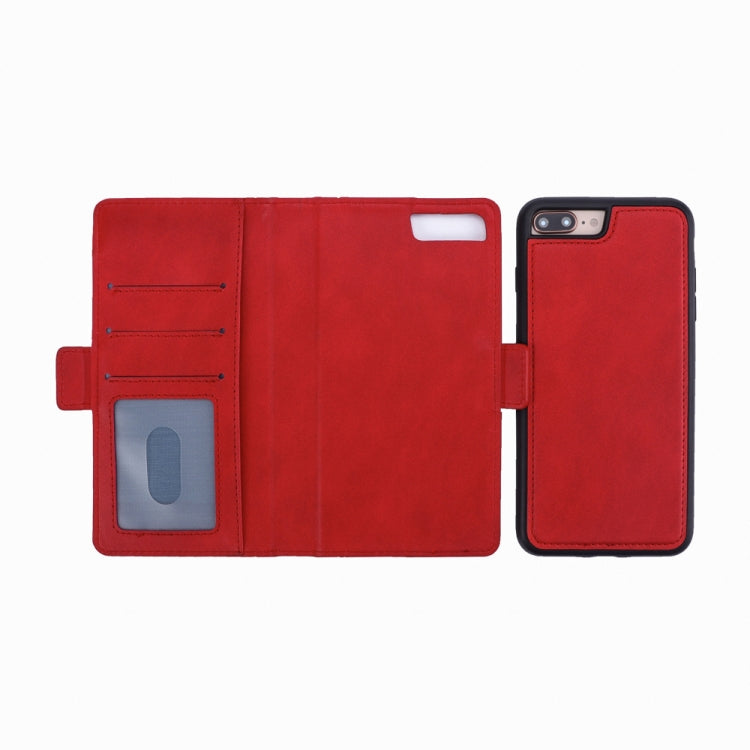 Bible Style Business Horizontal Flip Leather Case for iPhone 8 Plus & 7 Plus, with Card Slots & Photo Frame & Holder & Wallet
