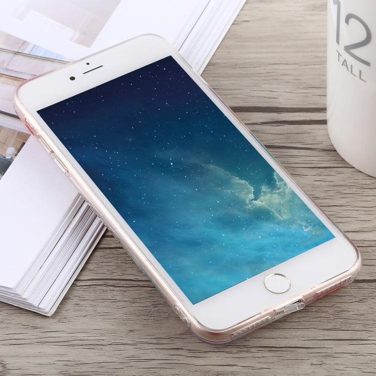3D Epoxy Bear Pattern Shockproof Soft PC+TPU Case for iPhone 8 Plus & 7 Plus(Transparent)