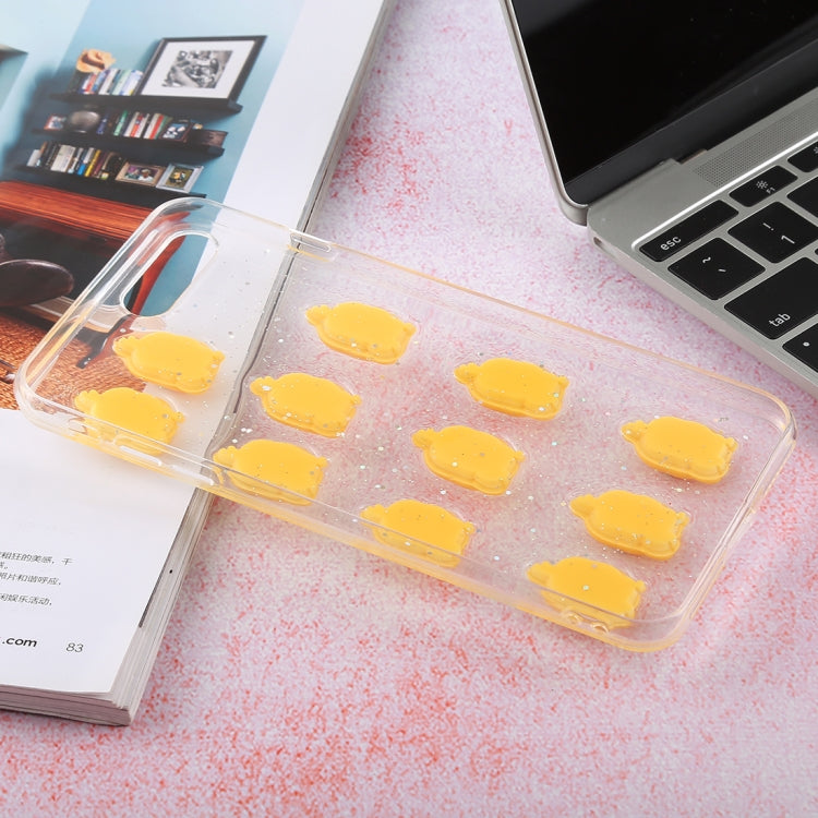3D Glue Web Celebrity Yellow Duck PC + TPU Protective Case for iPhone 8 Plus & 7 Plus