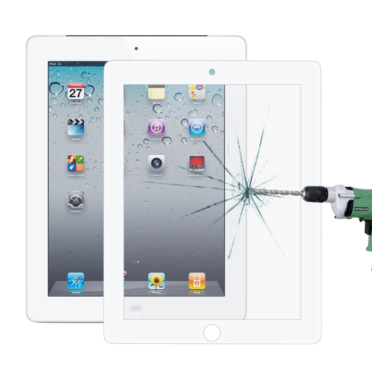 9H 10D Explosion-proof Tempered Glass Film for iPad 2 & 3 & 4