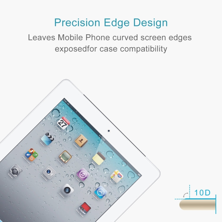 9H 10D Explosion-proof Tempered Glass Film for iPad 2 & 3 & 4