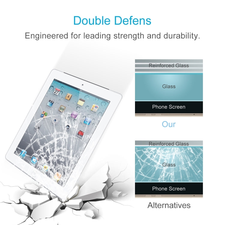 9H 10D Explosion-proof Tempered Glass Film for iPad 2 & 3 & 4