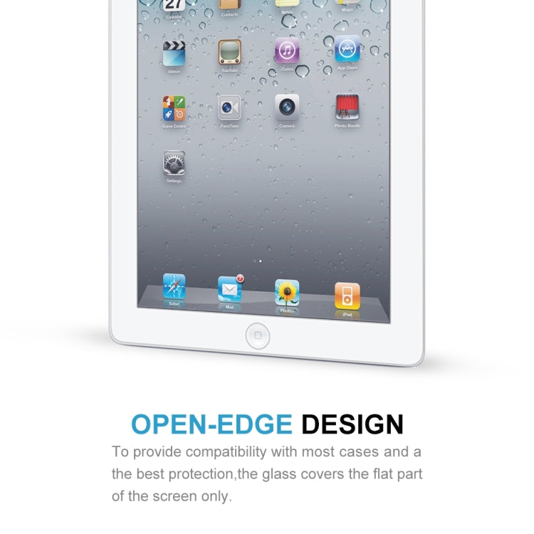 9H 10D Explosion-proof Tempered Glass Film for iPad 2 & 3 & 4