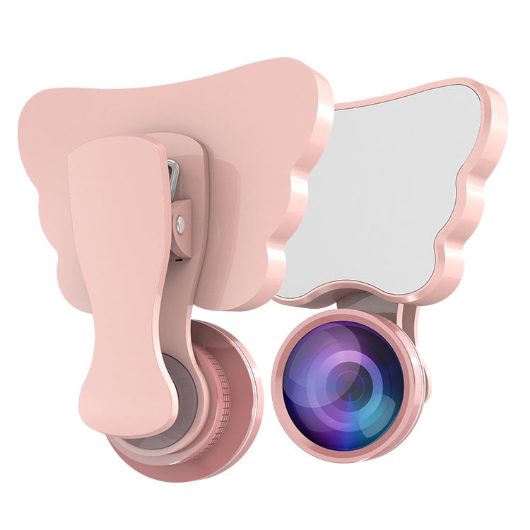 RK28 Multi-function Beauty Selfie Light LED Selfie Clip Flash Fill Light with HD 4K Wide / 50X HD Macro Lens