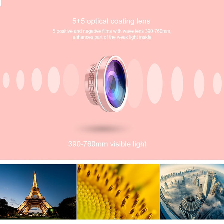 RK28 Multi-function Beauty Selfie Light LED Selfie Clip Flash Fill Light with HD 4K Wide / 50X HD Macro Lens
