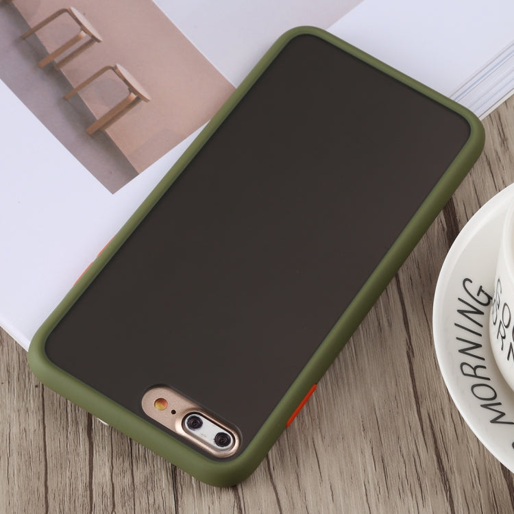 TOTUDESIGN Gingle Series II Shockproof TPU+PC Case for iPhone 8 Plus & 7 Plus (Army Green)