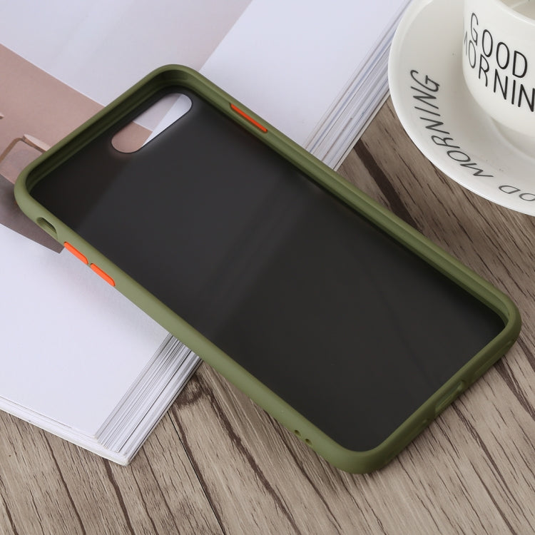 TOTUDESIGN Gingle Series II Shockproof TPU+PC Case for iPhone 8 Plus & 7 Plus (Army Green)