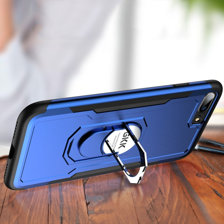 GKK Magnetic 360 Degree Rotation Ring Holder PC + TPU Armor Protective Case for iPhone 7 / 8 Plus