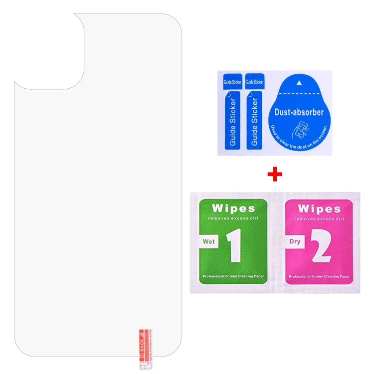 For iPhone 11 Pro 9H 2.5D Half - Screen Transparent Mobile Phone Tempered Glass Film Back Film
