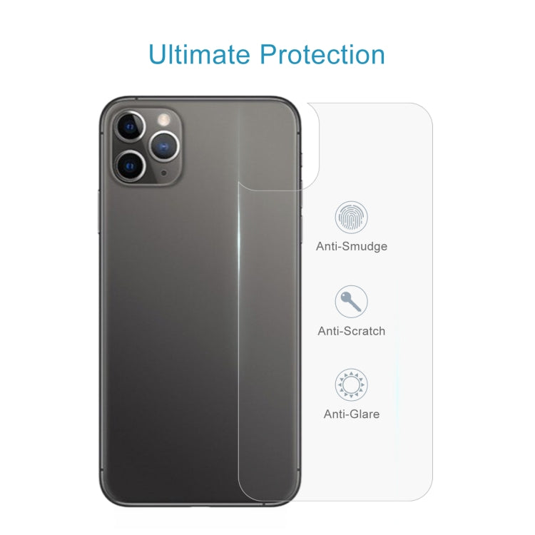 For iPhone 11 Pro 10pcs 9H 2.5D Half - Screen Transparent Mobile Phone Tempered Glass Film Back Film