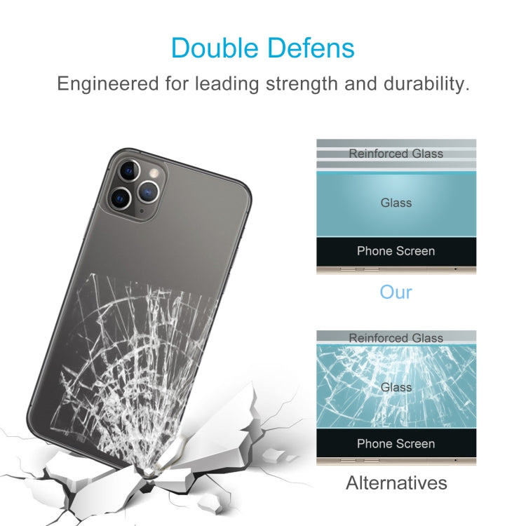 For iPhone 11 Pro Max 9H 2.5D Half - Screen Transparent Mobile Phone Tempered Glass Film Back Film