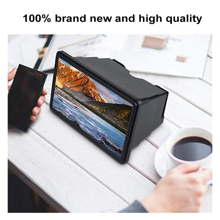 F10 12 inch Universal 3D Mobile Phone Screen Magnifying Glass Portable Video Magnifying Telescopic Mobile Phone Holder