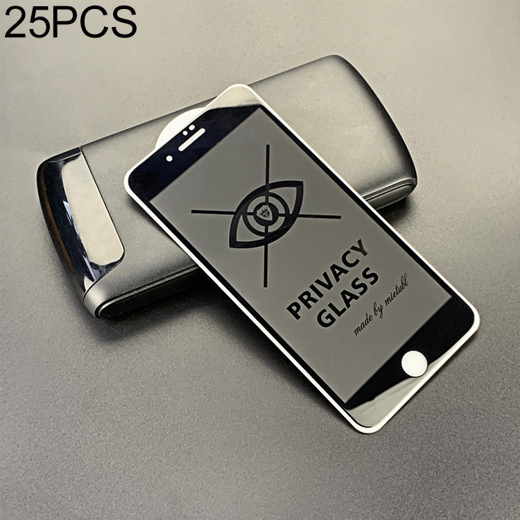 25 PCS MIETUBL For iPhone 6 Plus / 6s Plus Anti-glare Full Screen Tempered Glass Film