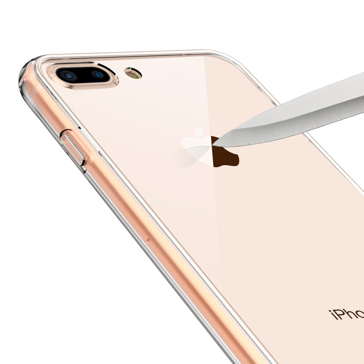 Transparent Tempered Glass Shockproof Case for iPhone 8 Plus & 7 Plus