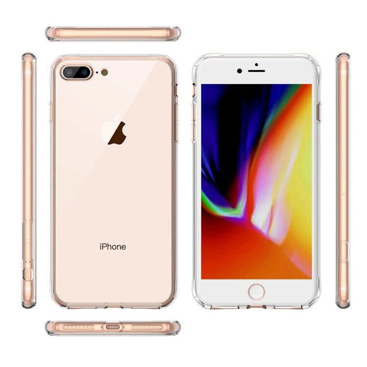 Transparent Tempered Glass Shockproof Case for iPhone 8 Plus & 7 Plus