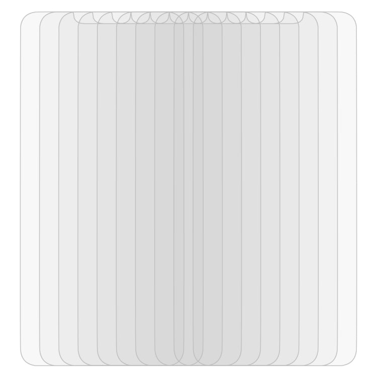 For iPhone 12 / 12 Pro 10pcs 0.26mm 9H 2.5D Tempered Glass Film (Slotted)